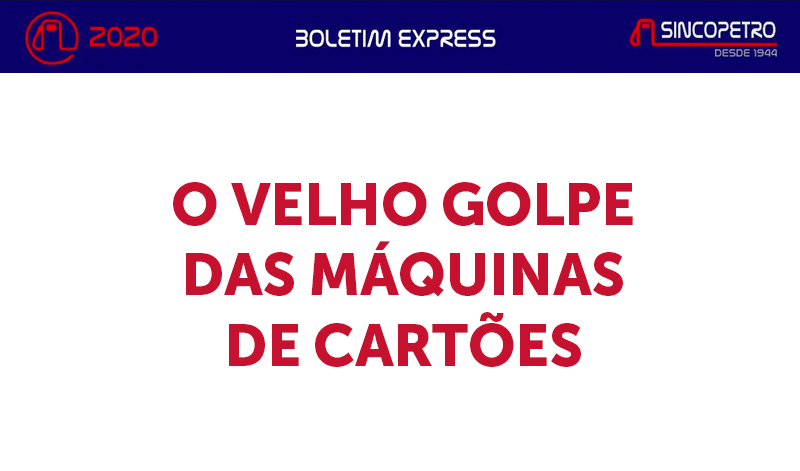 banner O VELHO GOLPE - O VELHO GOLPE DAS MÁQUINAS DE CARTÕES