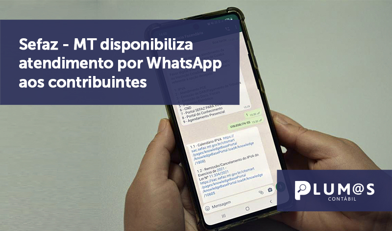 banner 13 Sefaz - MT - Sefaz – MT disponibiliza atendimento por WhatsApp aos contribuintes